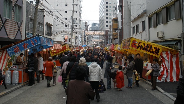 堀川戎神社近く