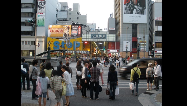 心斎橋筋の横断歩道