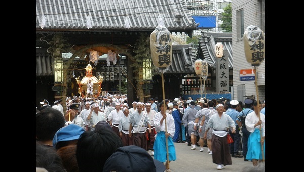 大阪天満宮から出門