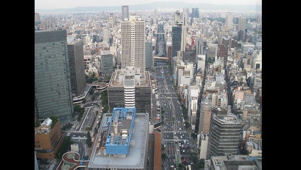 ブリーゼタワーの高層階から